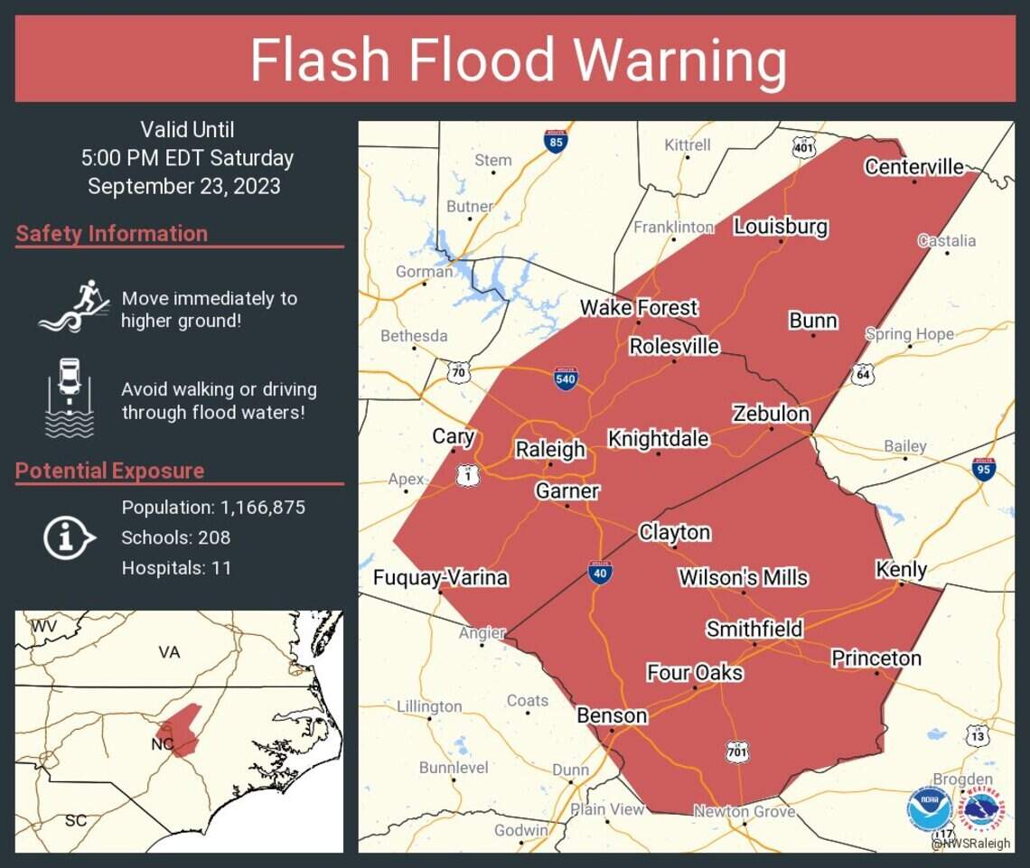 Tropical Storm Ophelia brings rain, wind, power outages | Raleigh News ...
