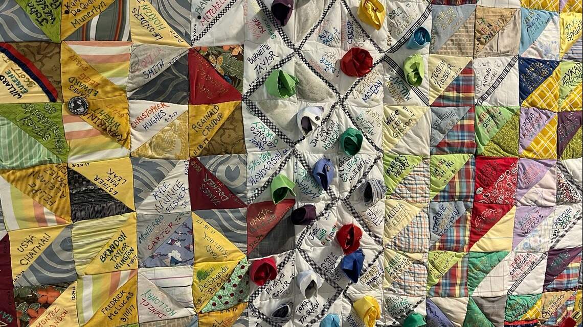 Quilt honoring Durham homicide victims finds a home. Why the creator is 'retiring' it.