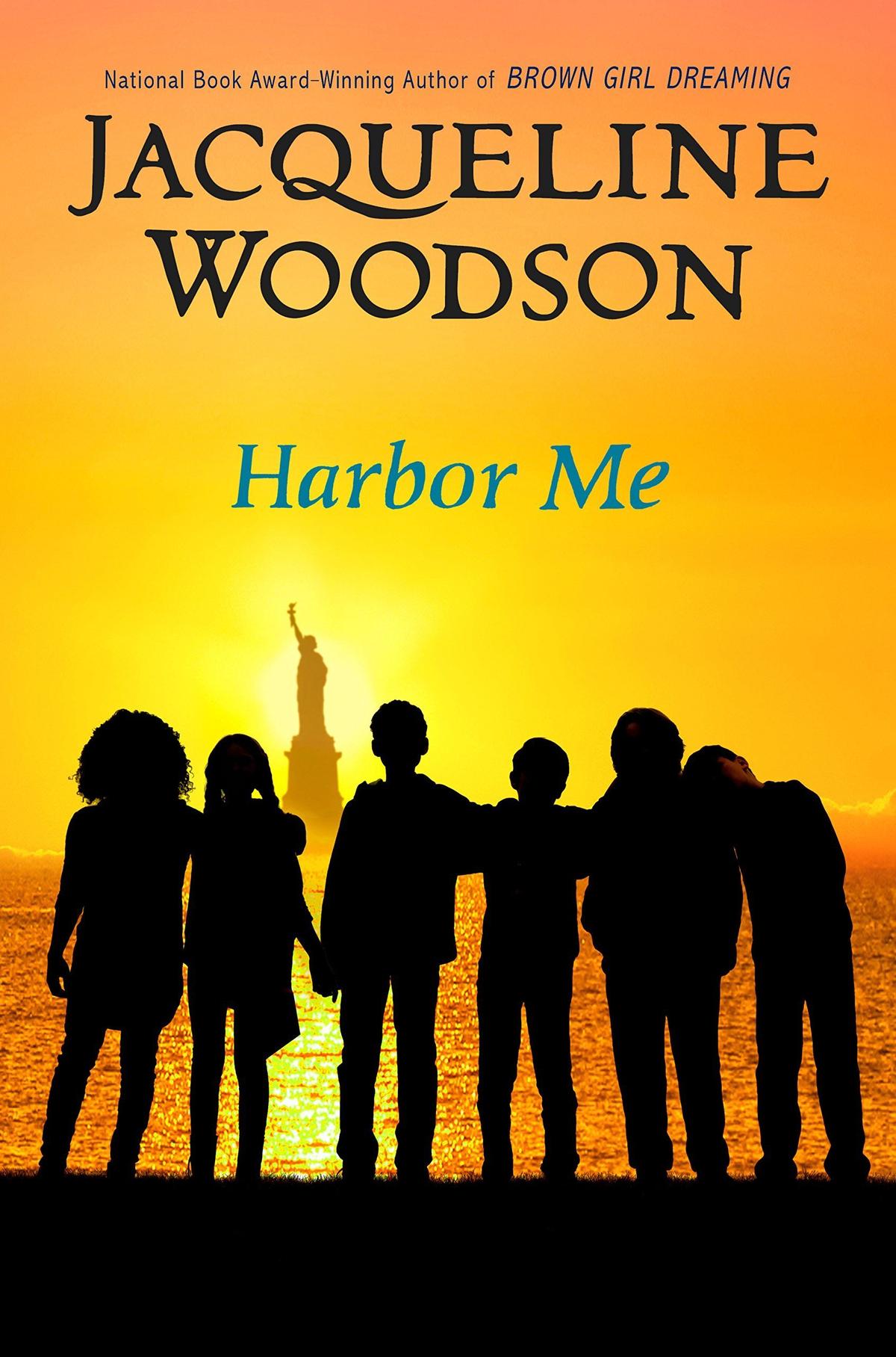 Jacqueline Woodson’s spare writing examines issues without a heavy-hand as children reveal the pain of deportation, racial profiling, and having a jailed parent in “Harbor Me.”