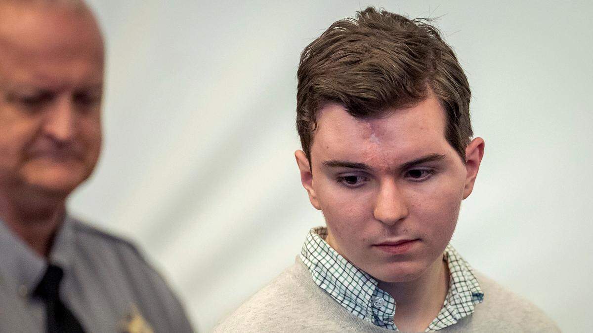 Austin Thompson arrives for his first court appearance on Friday, January 10, 2025 at the Wake County Justice Center in Raleigh, N.C. Thompson is accused in the deadly 2022 shootings in Raleigh, N.C.’s Hedingham neighborhood.      