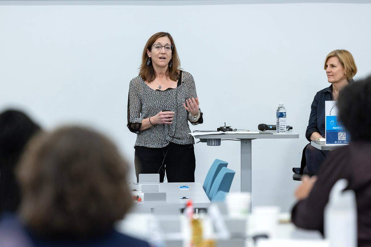 Professor Beth Moracco, chair of the UNC Faculty Council. 