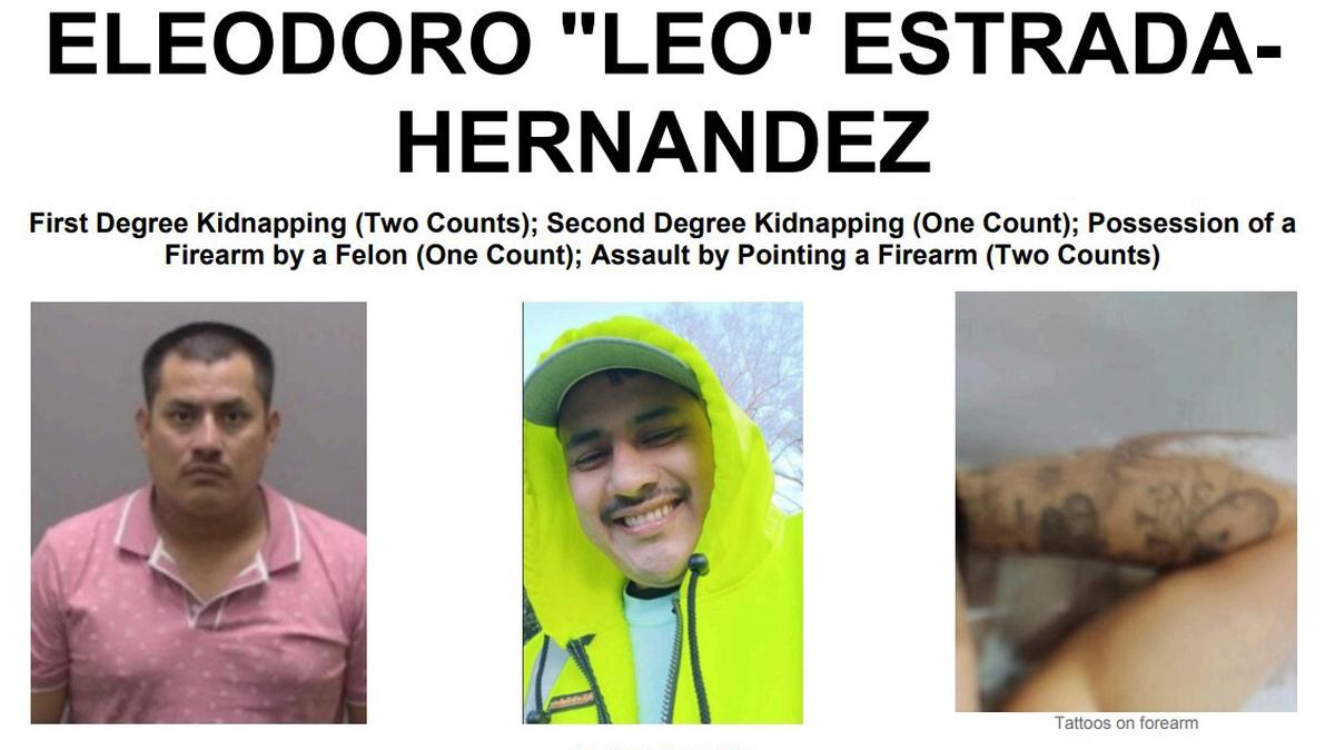 Garner police and the FBI are searching for Elodoro “Leo” Estrada-Hernandez, 37, in the kidnapping of a woman and baby from their home April 28, 2025. The FBI released this poster Wednesday in the hunt for Estrada-Hernandez.