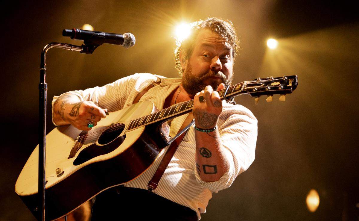 Nathaniel Ratliff and The Nightsweats play Raleigh, N.C.’s Coastal Credit Union Music Park at Walnut Creek, Saturday night, Sept. 28, 2024.