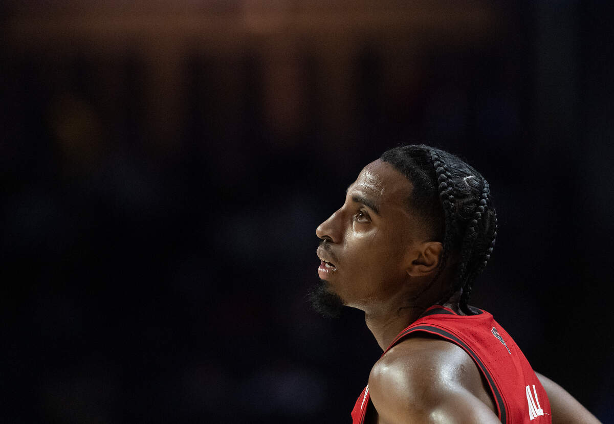 N.C. State’s Marcus Hill looks on during the second half of the Wolfpack’s 77-59 loss to Wake Forest on Saturday, Jan. 4, 2025, at Lawrence Joel Veterans Memorial Coliseum in Winston-Salem, N.C.