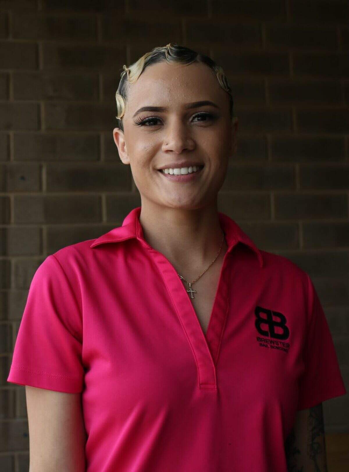 Kiara Brewster of Brewster’s Bail Bonding in Wilmington. She is one of the few women bail bondsmen in a male-dominated industry.