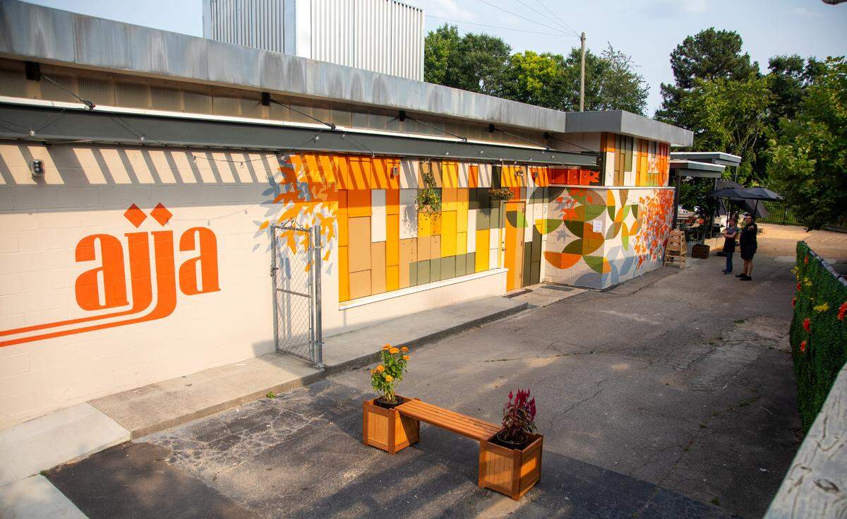The exterior of Ajja, a new restaurant from Cheetie Kumar and Paul Siler in on Bickett Blvd. in Raleigh. Ajja focuses on Mediterranean, Middle Eastern and Southwest Asian flavors.