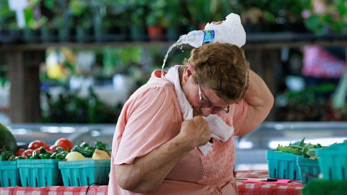 To avoid heat stroke and heat exhaustion, drink plenty of water, stay in the shade and in air-conditioned spaces, and wear loose, light-colored clothing.