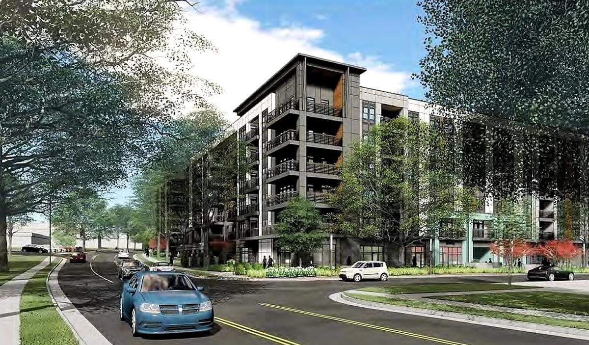 The 253 apartments at 900 Willow will house the first residents of University Place since the mall opened in 1973. The building includes over 400 spaces in a parking deck and upStart, a series of ground-floor retail spots aimed at creators and startup businesses.