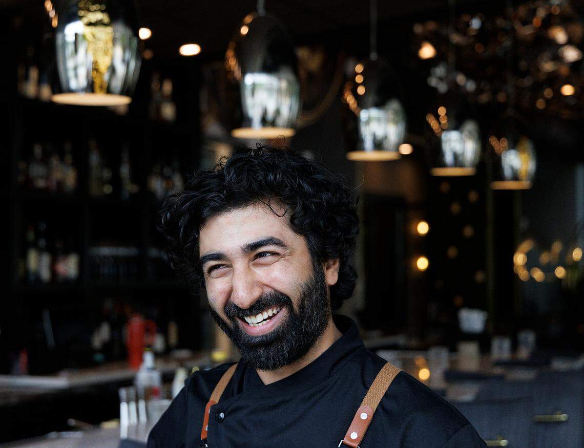 Bhavin Chhatwani, executive chef of Tamasha Modern Indian, smiles while talking about his experiences on Wednesday, May 8, 2024, in Raleigh, N.C.