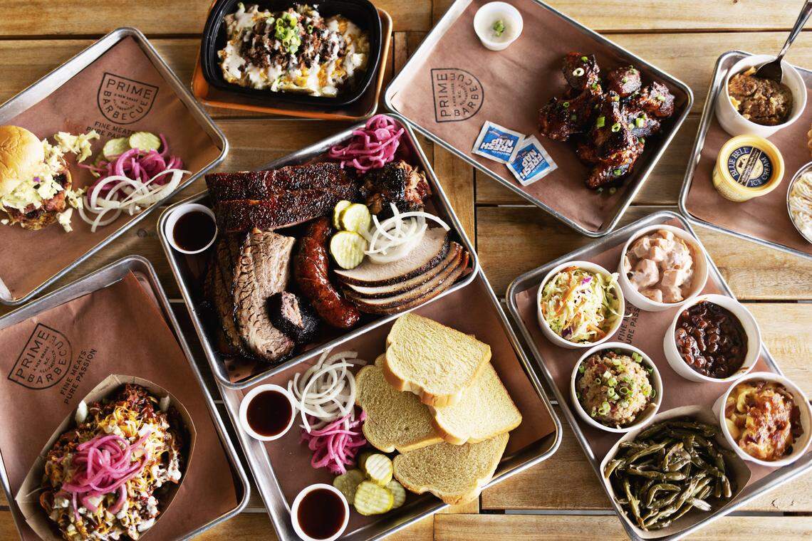 Prime Barbecue in Knightdale, NC, is known for slow smoking their barbecue over wood. They serve a variety of smoked meats, sides, sandwiches, loaded baked potatoes and “sweets.”