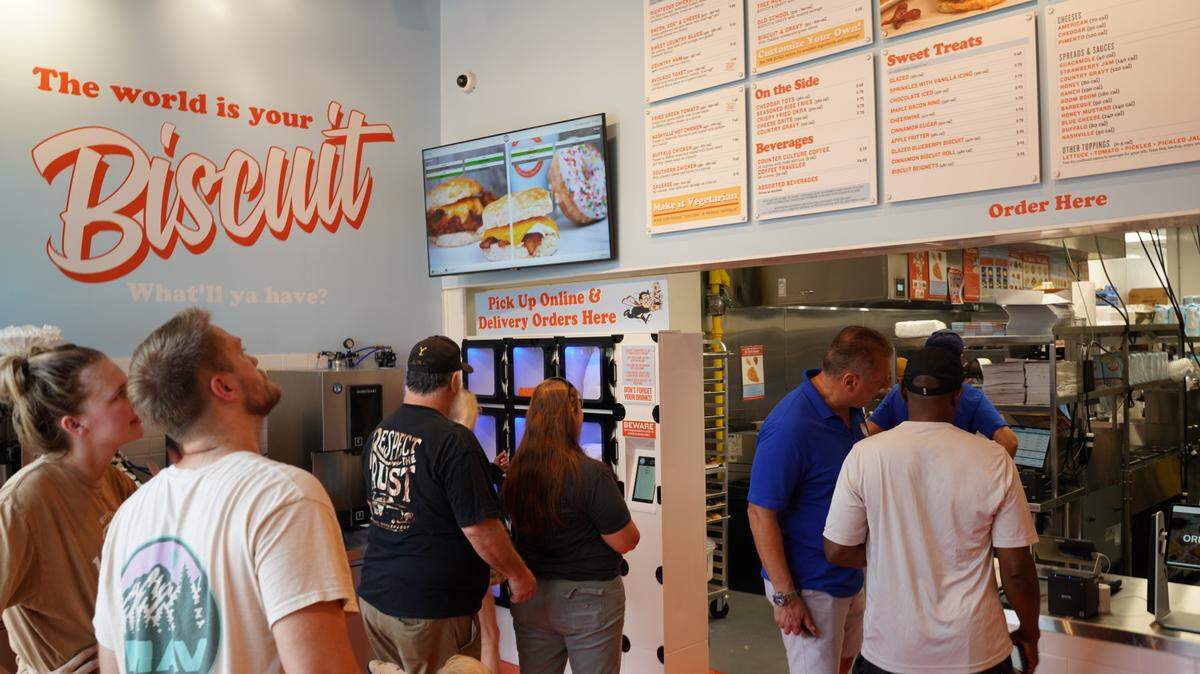 The first 200 customers at the grand opening of Rise Southern Biscuits on Jan. 27 will receive a special grand opening sticker, specifically designed for Cary’s Waverly Place event.