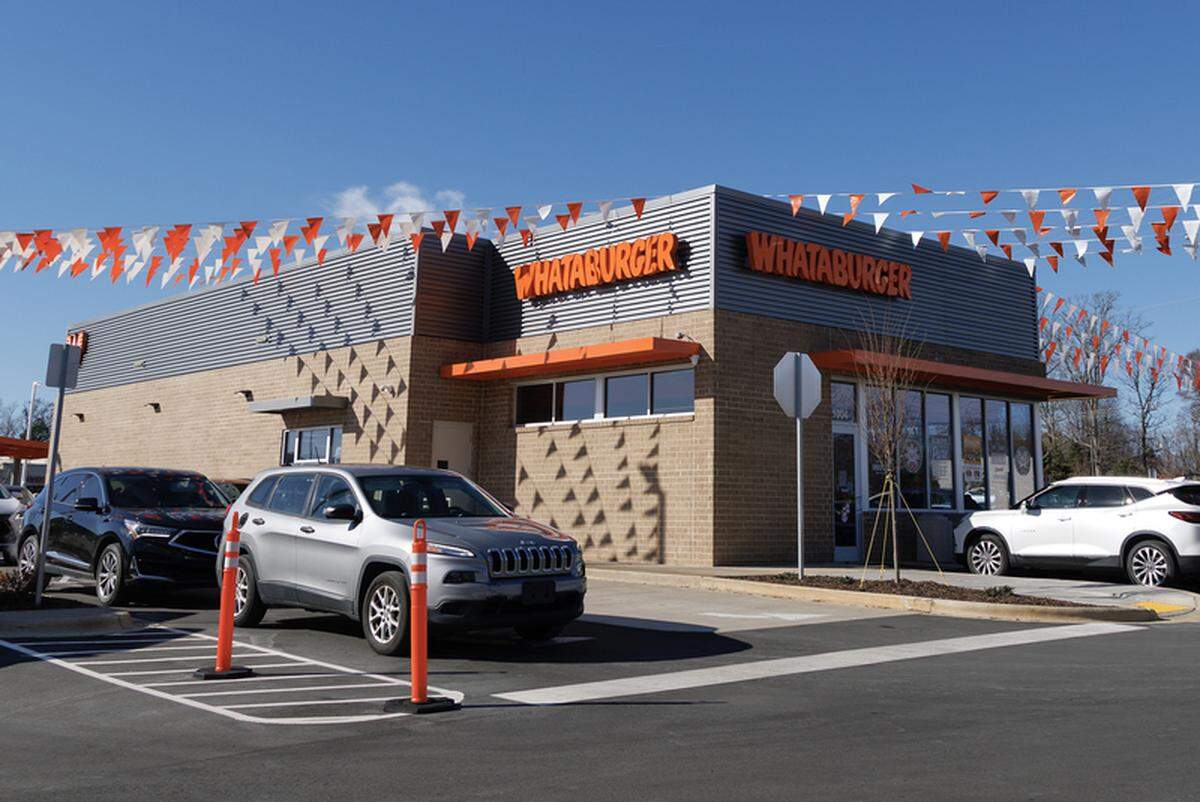 Whataburger in Mebane, N.C. is pictured on Monday, Dec. 15, 2025.