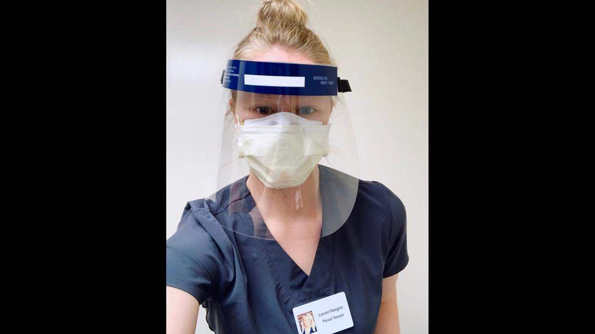 ‘I keep telling them how strong they are.’ Therapist from NC fighting pandemic in New York.