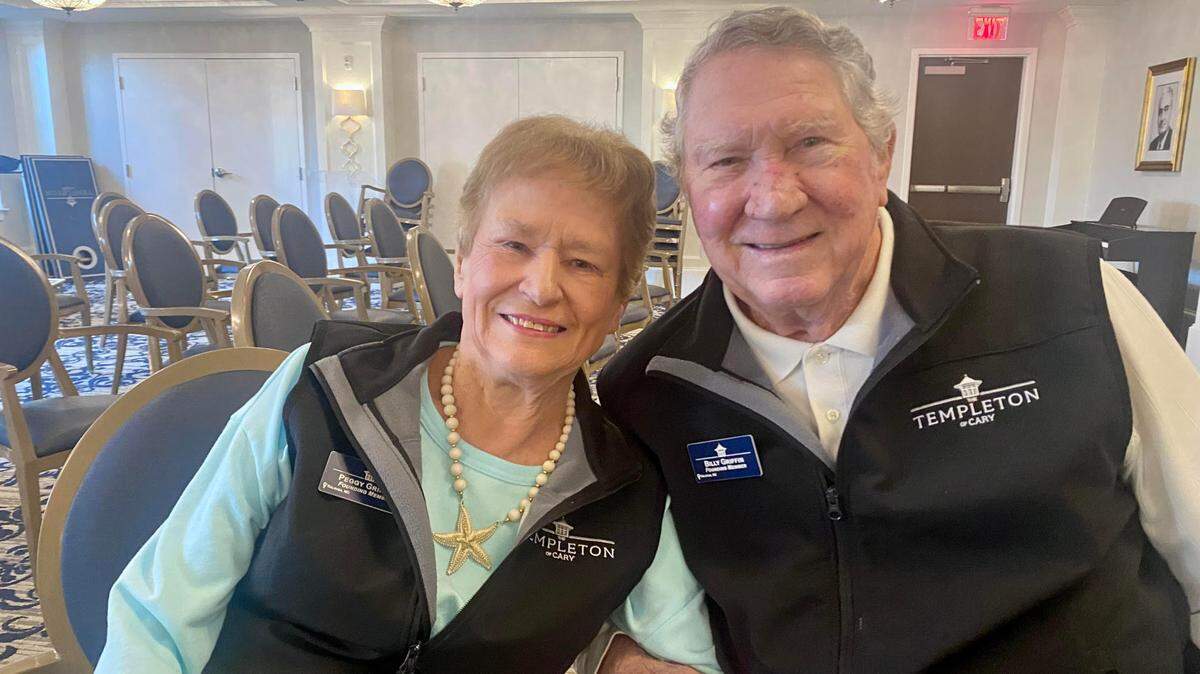 Billy and Peggy Griffin met in the Methodist Orphanage in Raleigh and will celebrate their 70th anniversary this year at The Templeton of Cary retirement community.