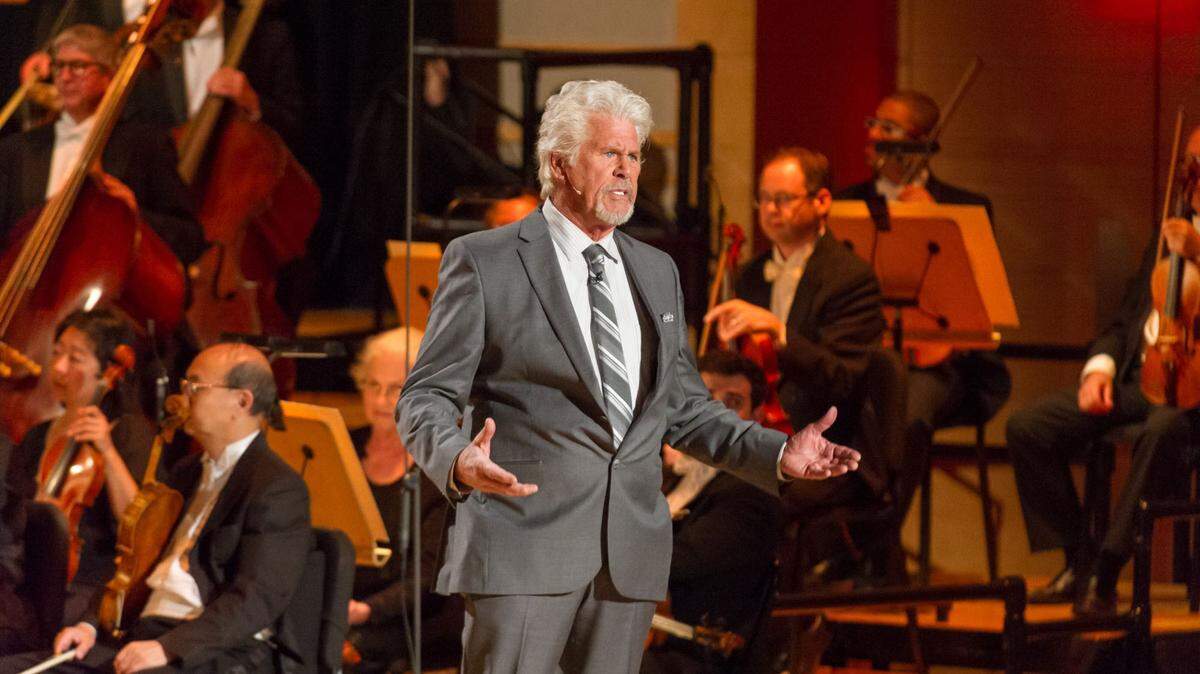 Barry Bostwick performs the words of Irish immigrant Emanuel “Manny” Steen in Pacific Symphony’s "Ellis Island: The Dream of America" by composer Peter Boyer.