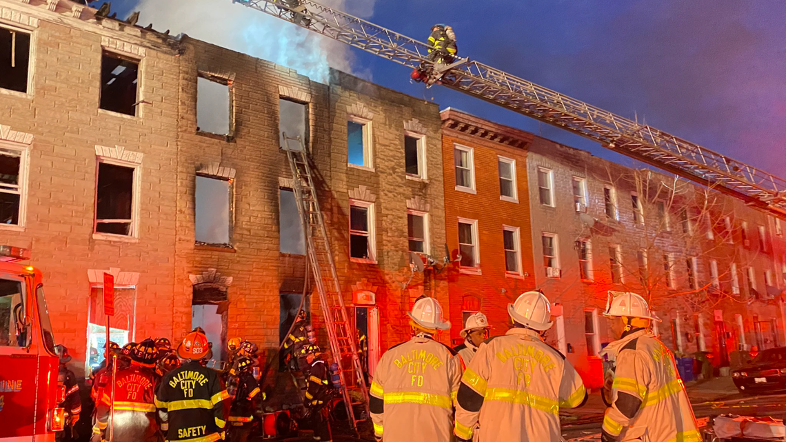 Baltimore, Maryland, officials said three firefighters were killed and one firefighter was in serious condition after a blaze at a vacant home.