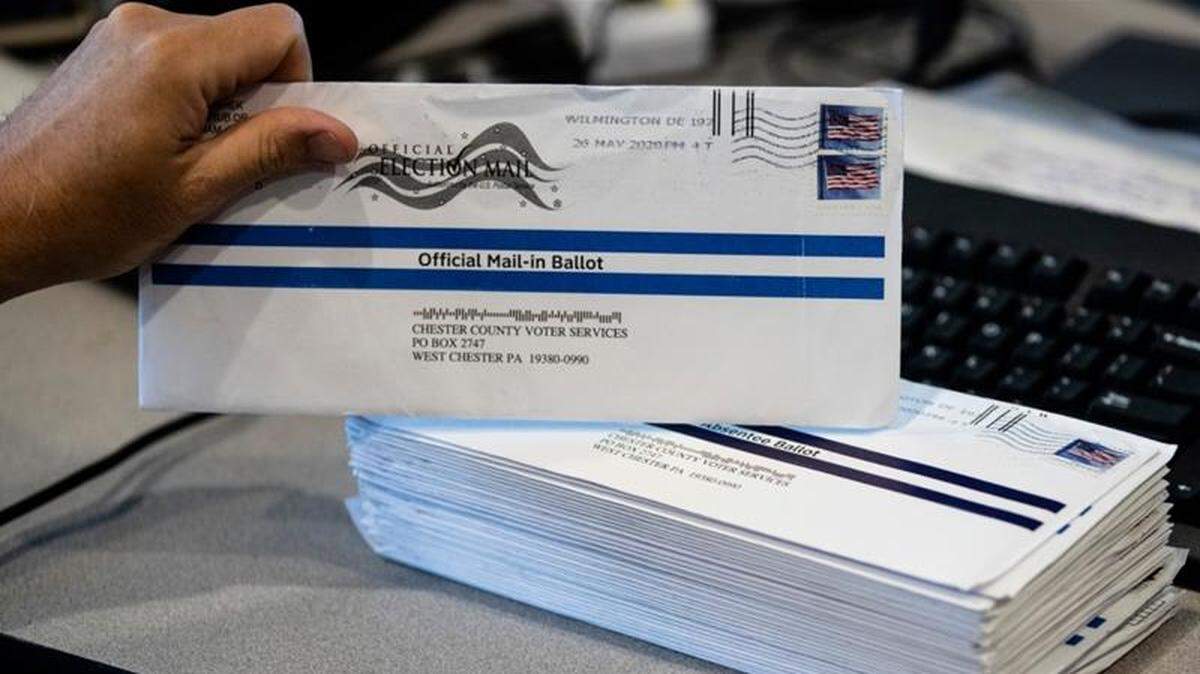 President Donald Trump’s campaign and allies have blocked efforts to expand mail-in voting, forcing an awkward confrontation with top GOP election officials promoting the opposite in their states [Matt Rourke/AP Photo]