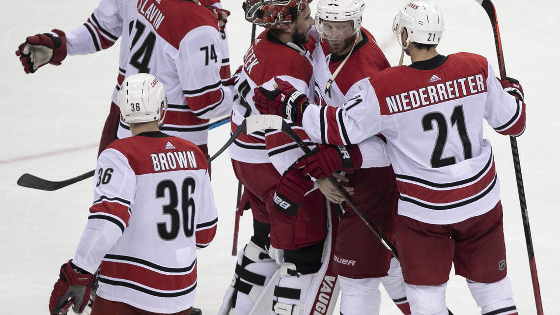 Mrazek or McElhinney? Canes have time to mull it over.