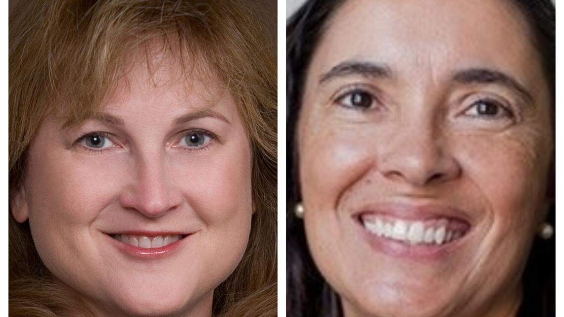 Barbara Jackson, left, and Anita Earls are candidates for the N.C. Supreme Court.