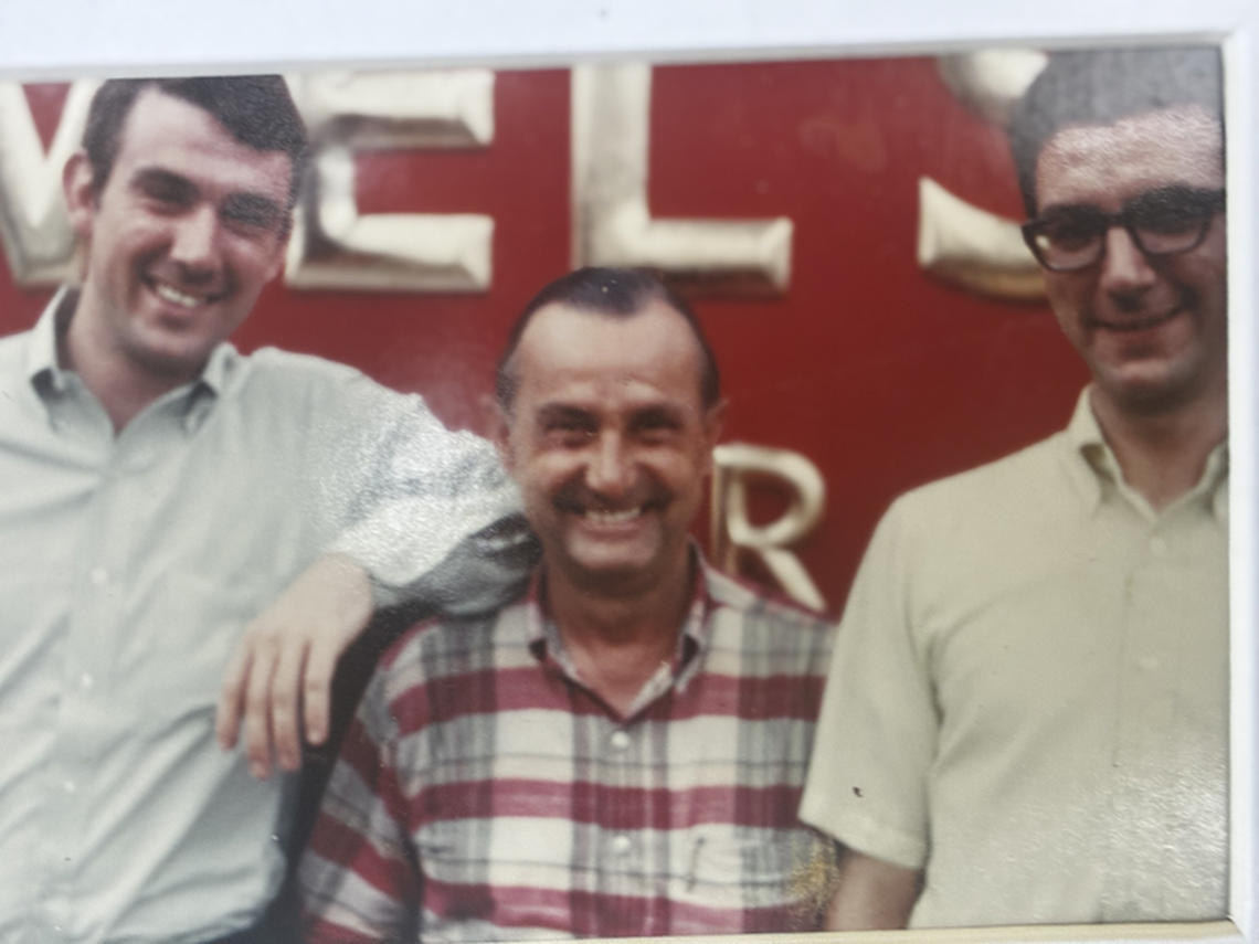 Bill Rummel pictured with his father Whit Rummel Sr. and brother Whit Rummel Jr. in 1969, the year of the stolen Picasso fiasco that ensnared them all.