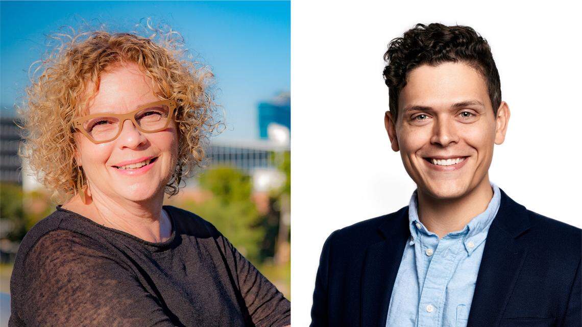 Raleigh City Council member Kay Crowder, left, and challenger Saige Martin.