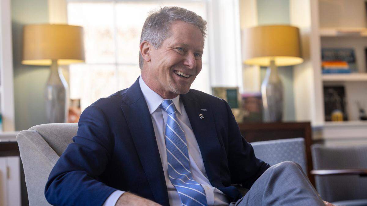 Kevin Guskiewicz reflects on his time as the chancellor of UNC-Chapel Hill during an interview with The News & Observer on Wednesday, Jan. 10, 2024, before he left to become the president of Michigan State University. He was named the new president of Clemson University on May 27, 2026.