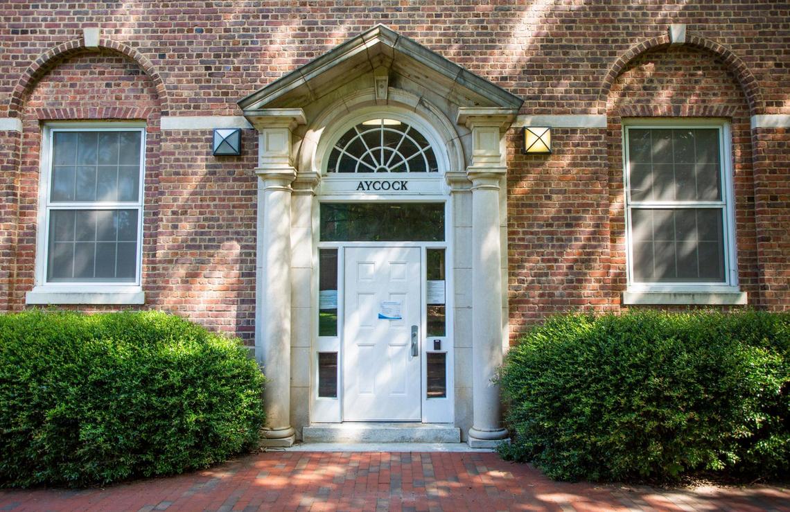 Aycock Residence Hall is one of four buildings on UNC Chapel HillÕs campus that have been recommended for renaming under a new policy approved by the UNC Board of Trustees during a meeting on Thursday, July 16, 2020, in Chapel Hill, N.C. The other three buildings are the Daniels Building, Carr Building and Ruffin Residence Hall.