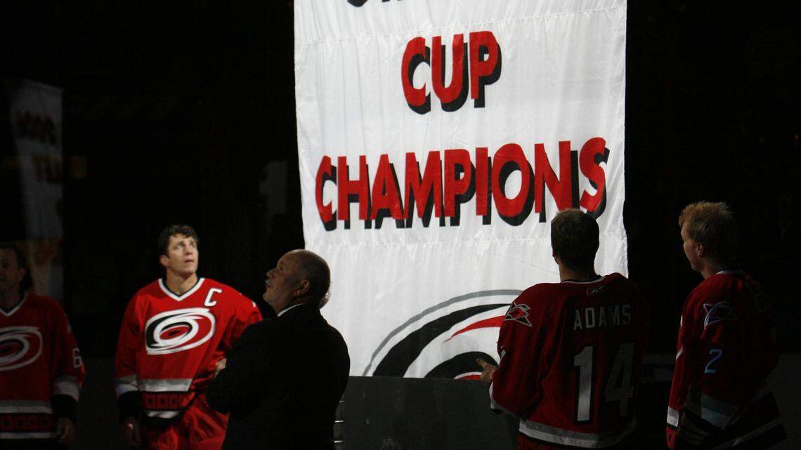 Sharks spoil first night of Hurricanes’ 2006 Stanley Cup team celebration