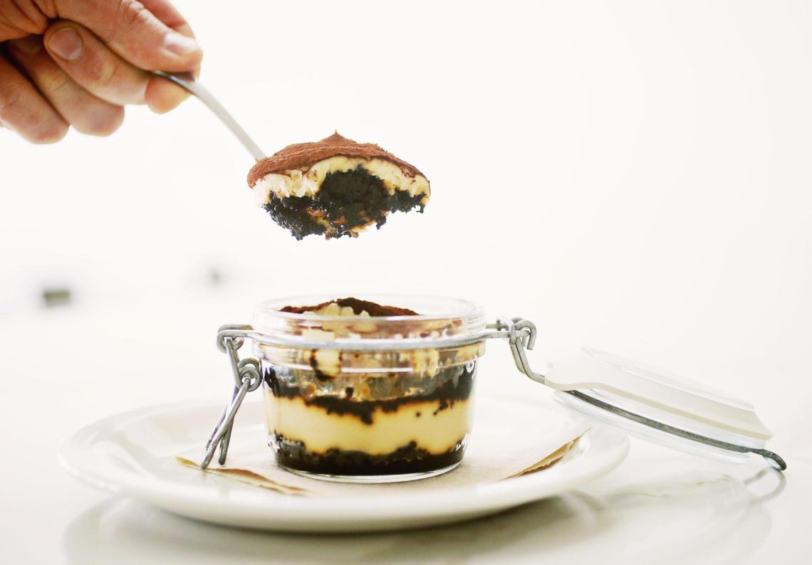 Our restaurant critic Greg Cox says Coronato’s take on tiramisu is the “most unusual and delightful I’ve had in recent memory: no ladyfingers, just layers of mascarpone zabaglione and a salted cocoa and coffee ‘soil.’”
