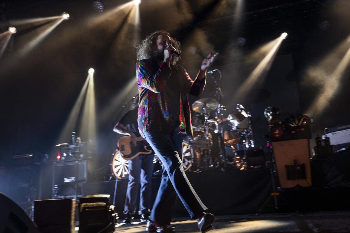 My Morning Jacket performs at City Plaza during Day 2 of the 15th annual Hopscotch Music Festival in downtown Raleigh on Friday, Sept. 5, 2025.