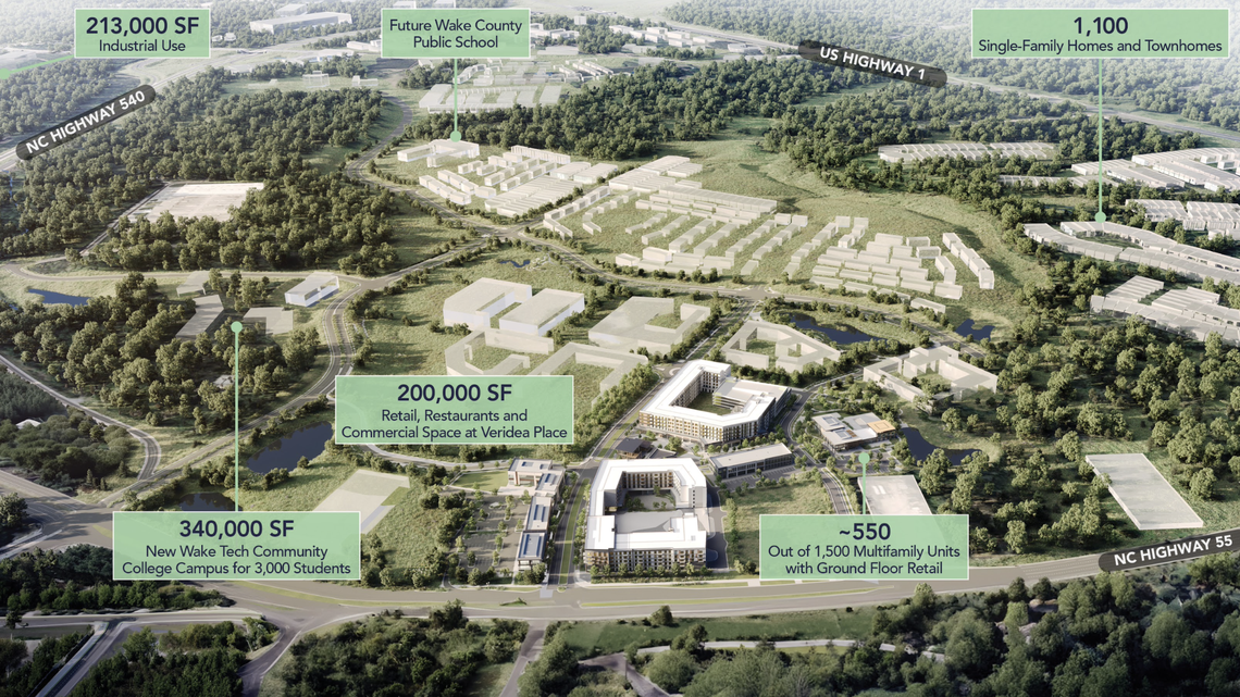 140 acres of cleared woodland is just the start of a massive project in Apex