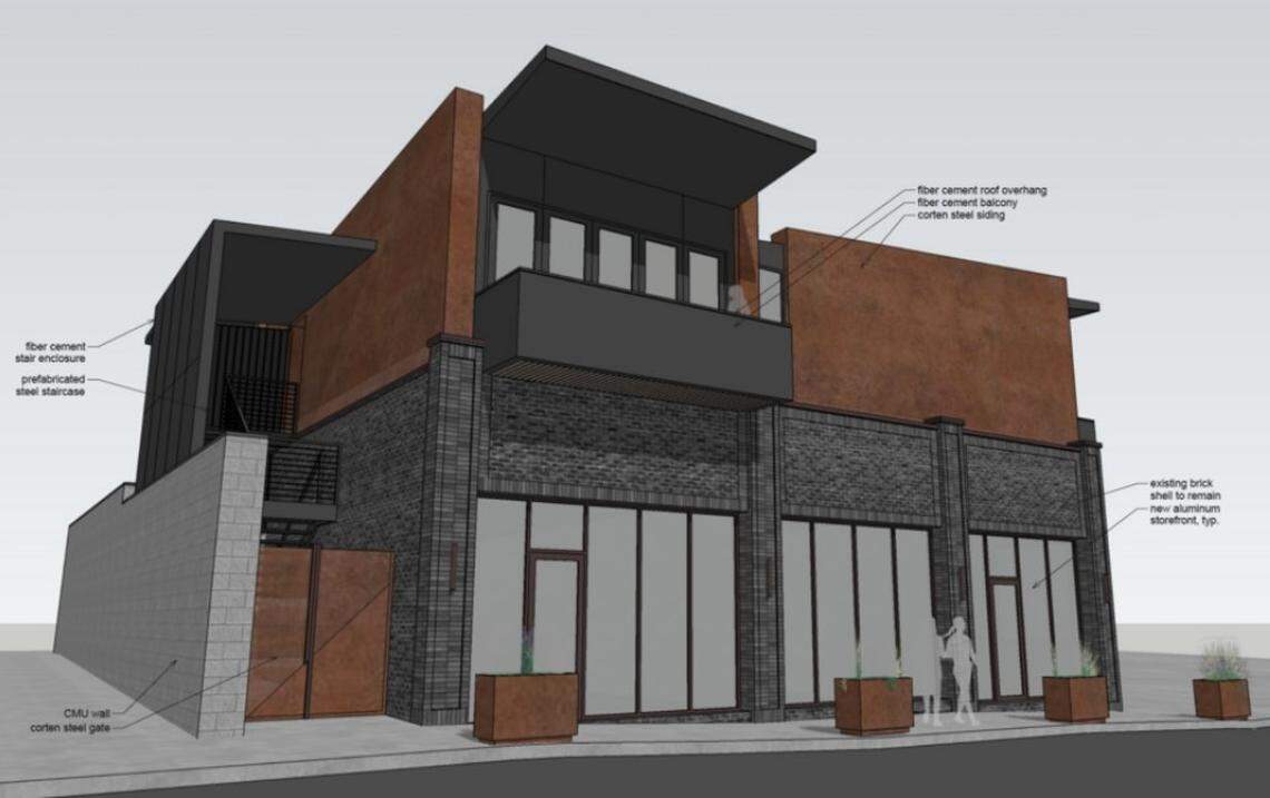 A historic building on 115 N. Gregson St. in the Brightleaf District will be redeveloped into The Firefly, a two-story retail and residential building.