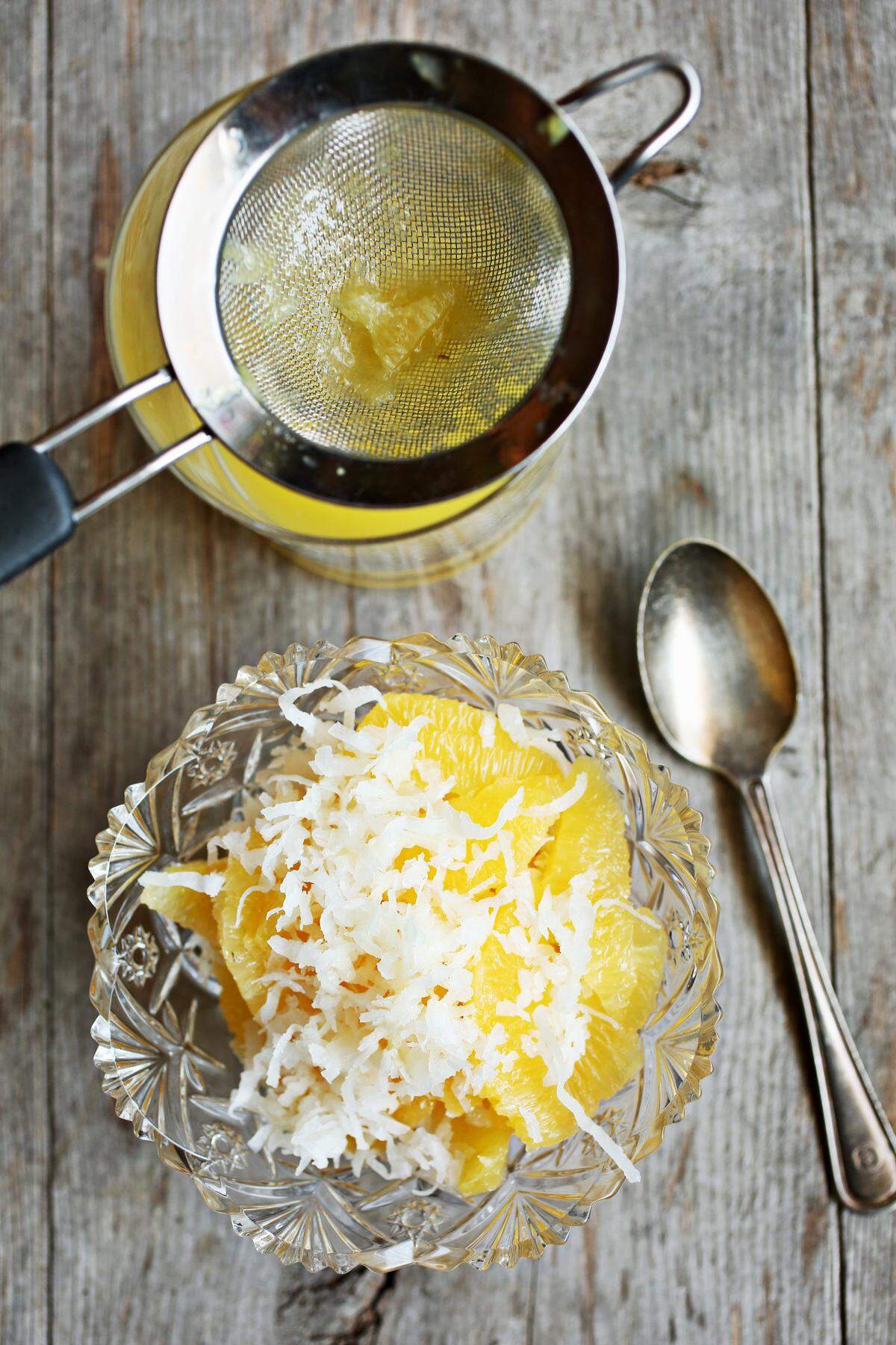 Ambrosia from “Dishes & Beverages of the Old South by Martha McCulloch-Williams, a facsimile of the original published in 1913.