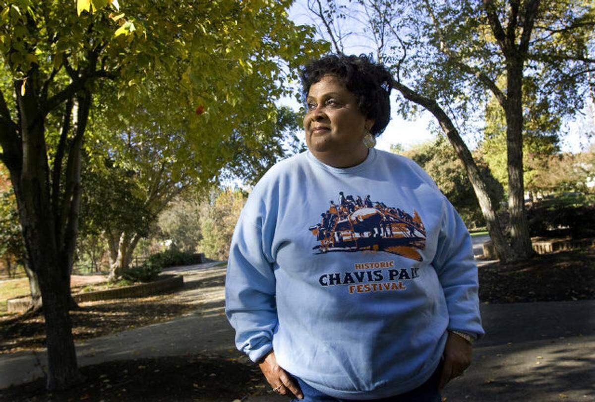 Frances Lonnette Williams of Raleigh lives just outside Chavis Park and grew up playing in the park.