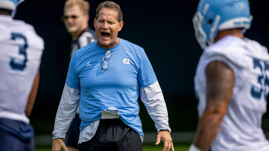 ‘It’s a big man’s game.’ UNC’s Gene Chizik wants faster, more physical defensive play
