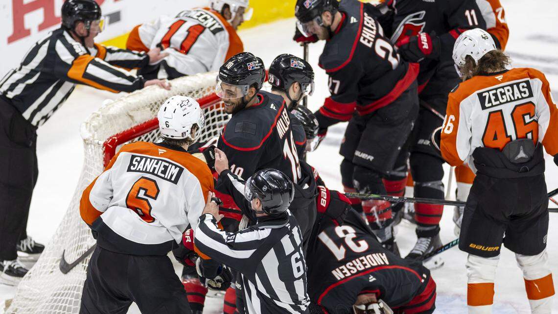 Carolina Hurricanes push back at ‘soft’ talk against Flyers, in all the right ways