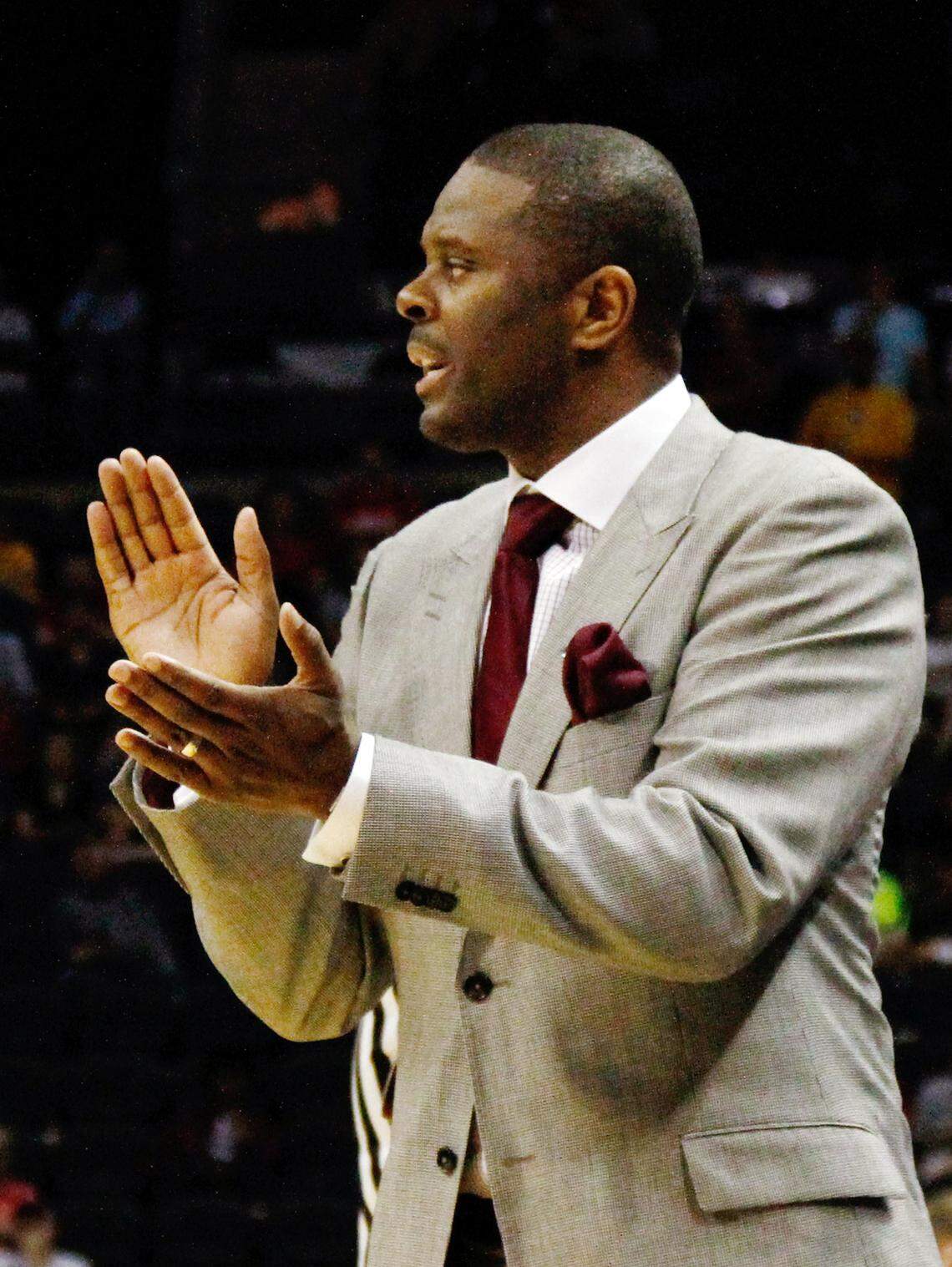 N.C. Central head basketball coach LeVelle Moton is a renowned player in his own right, with his jersey hanging in the rafters at NCCU’s McDougald-McLendon Arena, where he lit up the CIAA during his playing days from 1992 to 1996. He remains the school’s third leading scorer.