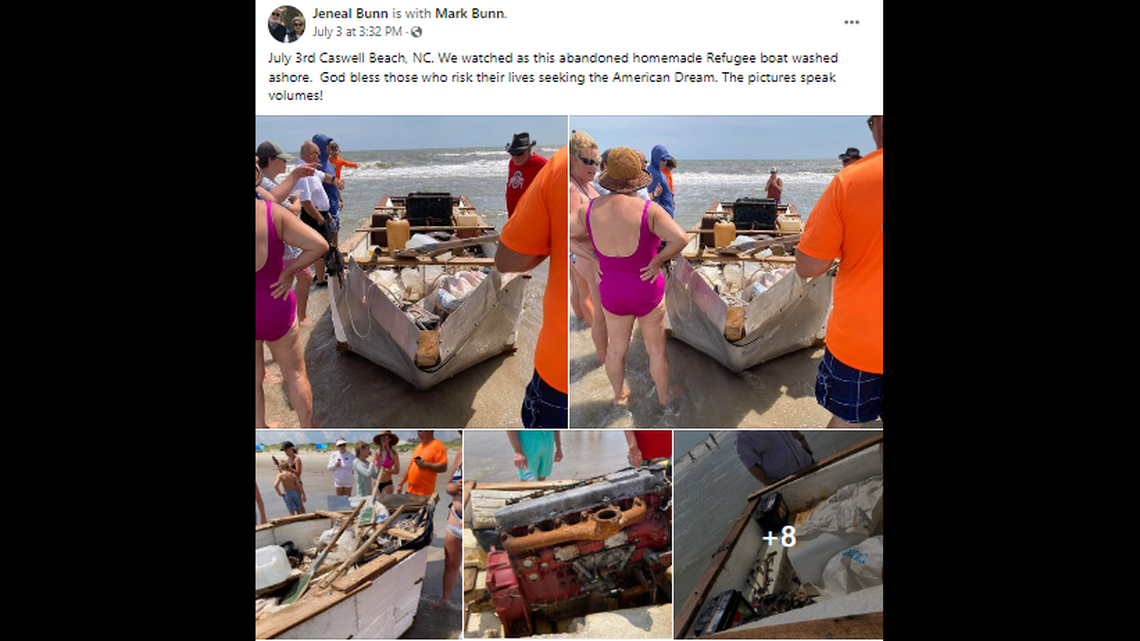 Jeneal Bunn said she watched it wash ashore and called it “one of the saddest things I’ve ever seen.”