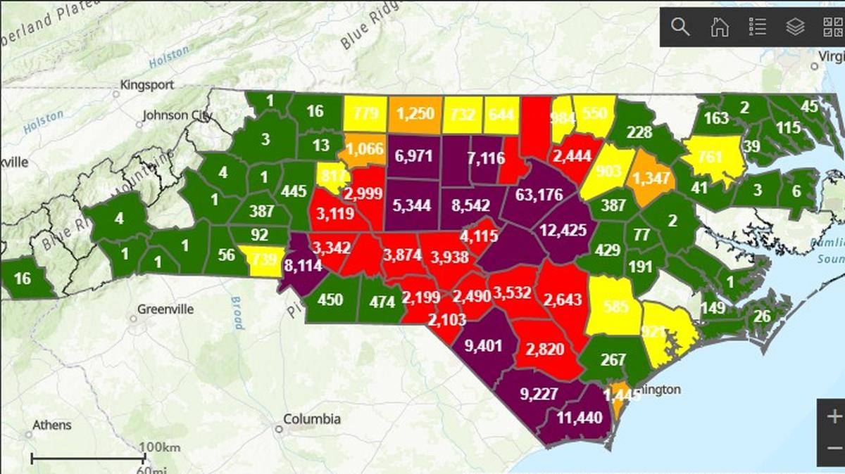 358,000+ without power in NC as Post-Tropical Cyclone Ian moves inland