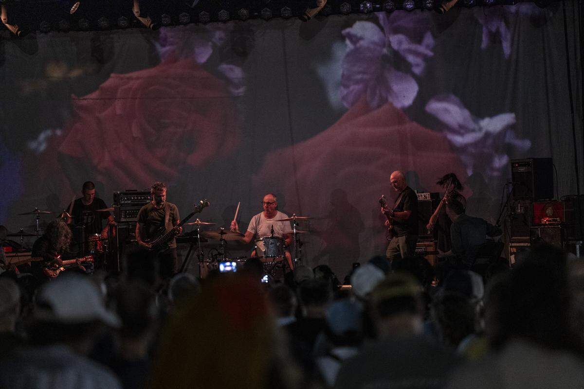 Godspeed You! Black Emperor&nbsp;performs Moore Square during Day 2 of the 15th annual Hopscotch Music Festival in downtown Raleigh on Friday, Sept. 5, 2025.