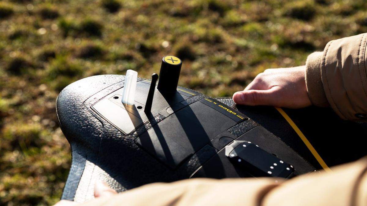 A mapping drone from AgEagle, an unmanned aerial vehicle company relocating its headquarters to Raleigh.