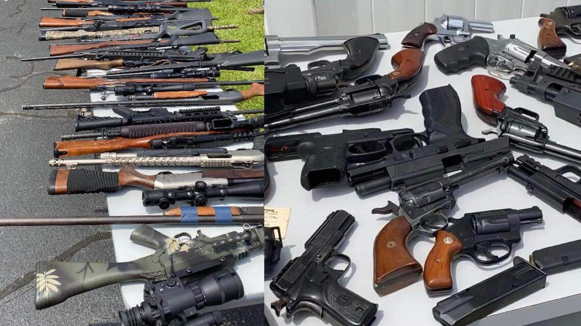“I’ve never seen this many guns taken from one location,” the sheriff told one news outlet.