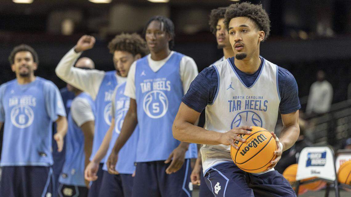 First look: UNC practices before first round NCAA Tournament game against VCU