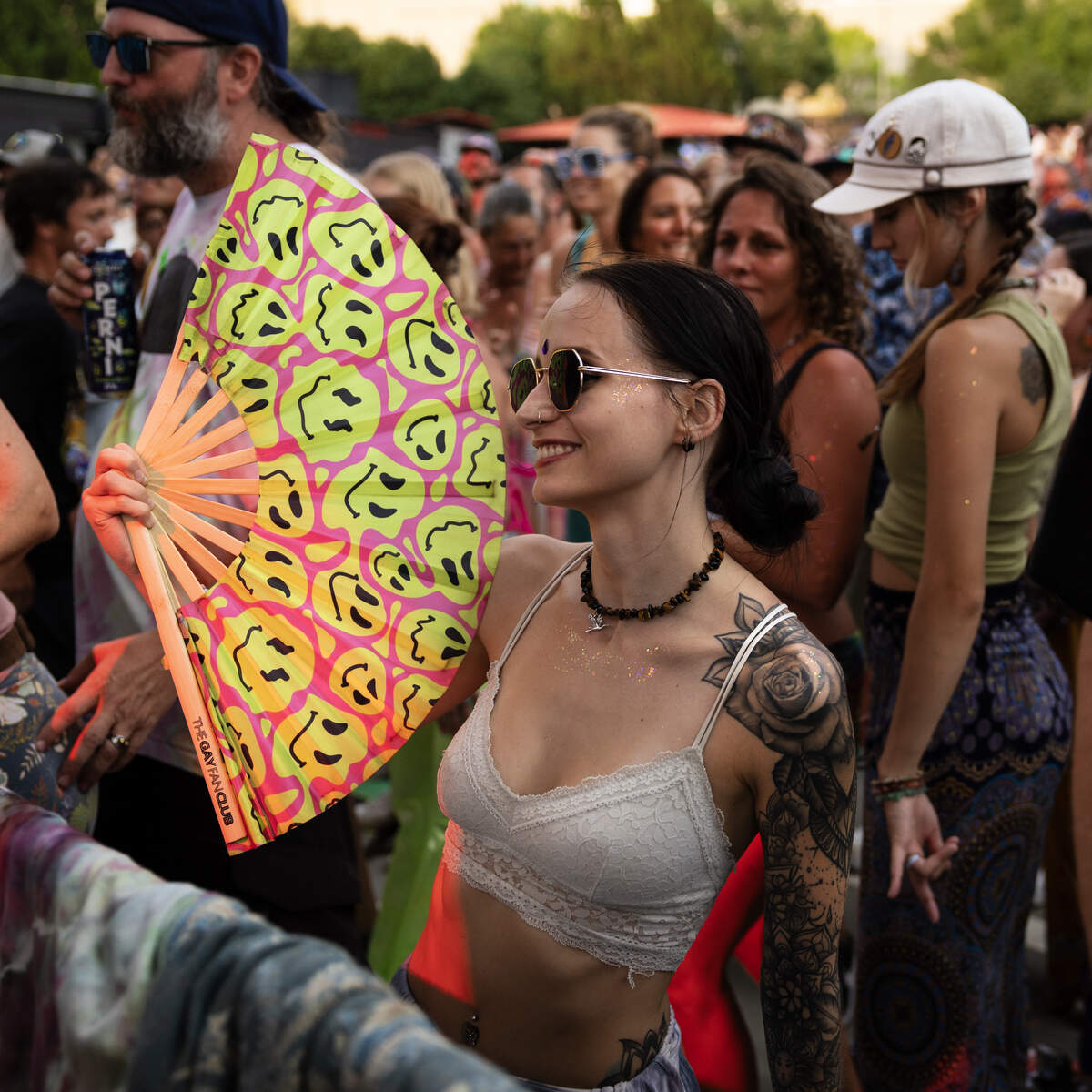 Fans were out in full force in the pit for a hot evening on the first of three nights of Goose at Raleigh’s Red Hat Amphitheater, Saturday, June 27, 2026.