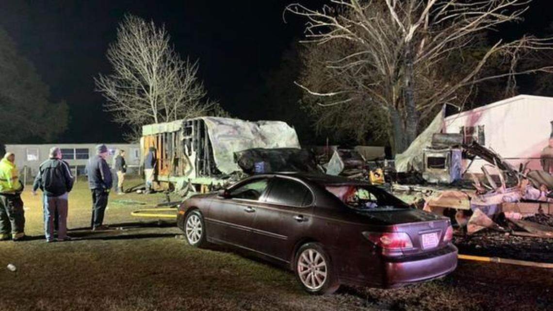 A child died in a mobile home fire, North Carolina officials said.