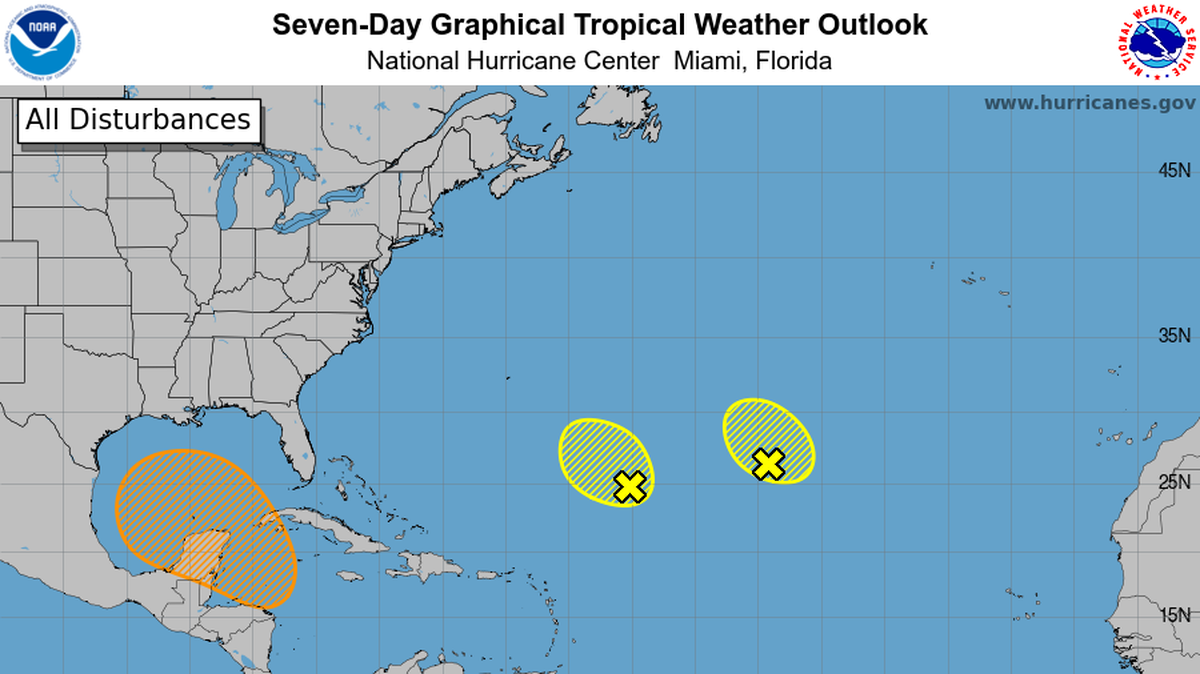 A disturbance in the Caribbean may develop into a tropical depression next week in the Gulf of Mexico, forecasters said Friday afternoon. It’s still expected to be a much busier-than-average hurricane season.