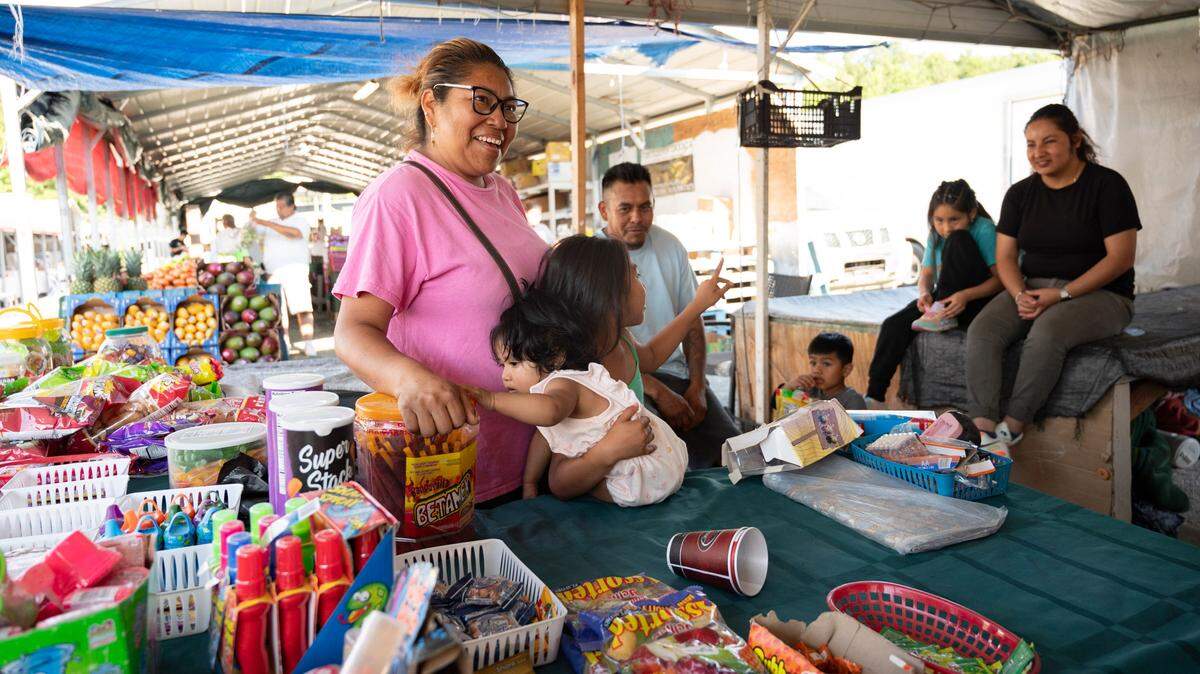 The Bautista family enjoys quality time together at the Buckhorn Flea Market. Three generations of the Bautista family were at the market on Saturday, June 15, 2024. “Me and my siblings were raised here,” Norma Bautista said.