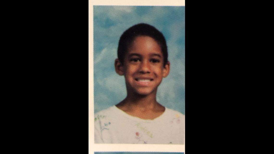 Matt James in his kindergarten yearbook photo at Green Middle School in Raleigh. James, a Raleigh native, is the first Black star of “The Bachelor” on ABC.