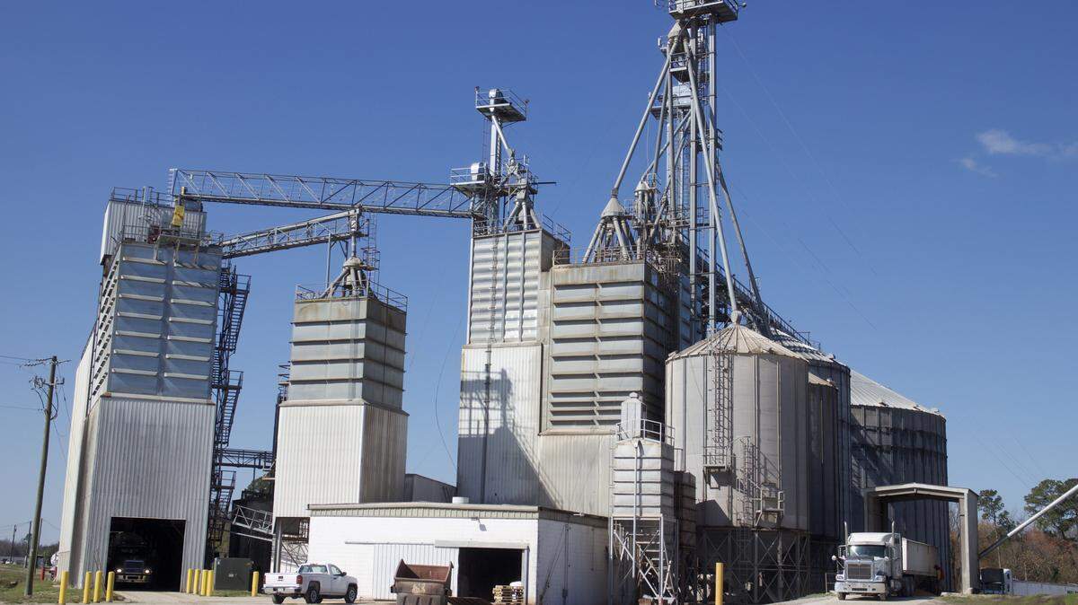 Eastern Carolina Broadband has mounted transmitter equipment on this grain elevator in Lenoir County’s Deep Run community, which can provide a wireless signal for internet service in a five-mile radius.