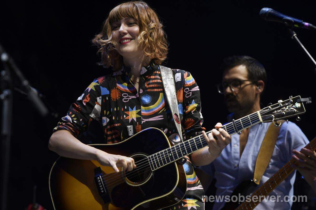 Molly Tuttle performs at World of Bluegrass at Red Hat Amphitheater in Raleigh, NC Friday Sept. 27, 2019.